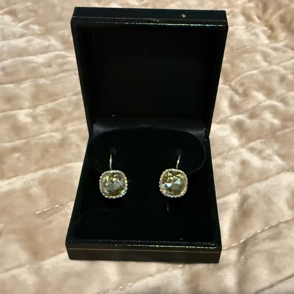 Dangle stone earrings